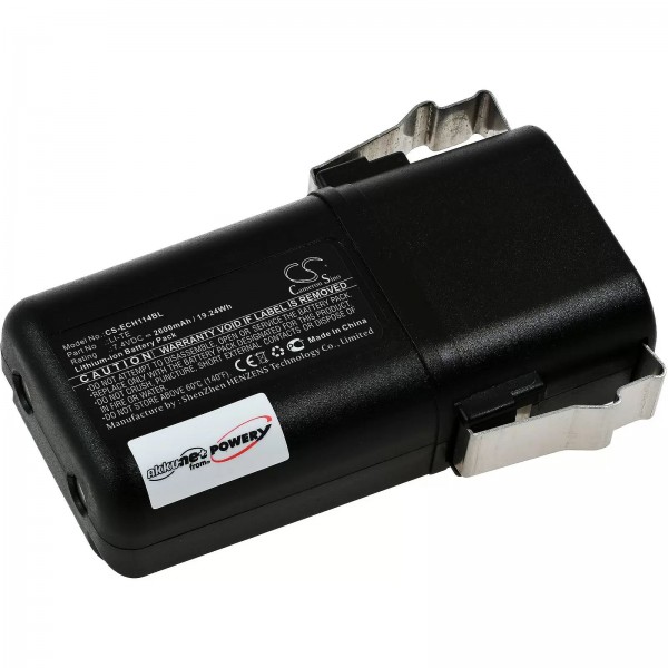 Batterie adaptée pour commande de grue ELCA BRAVO-M / MIRAGE-M / type LI-TE - 7,4V - 2600 mAh