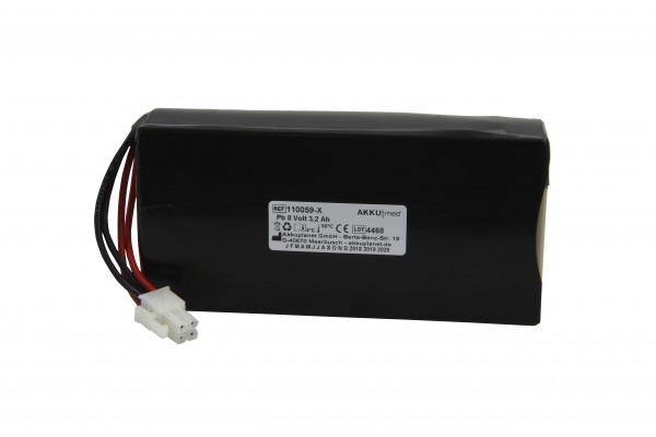 Batterie en plomb compatible avec oxymètre de pouls Datex Ohmeda Braun 3800/3900 conforme CE