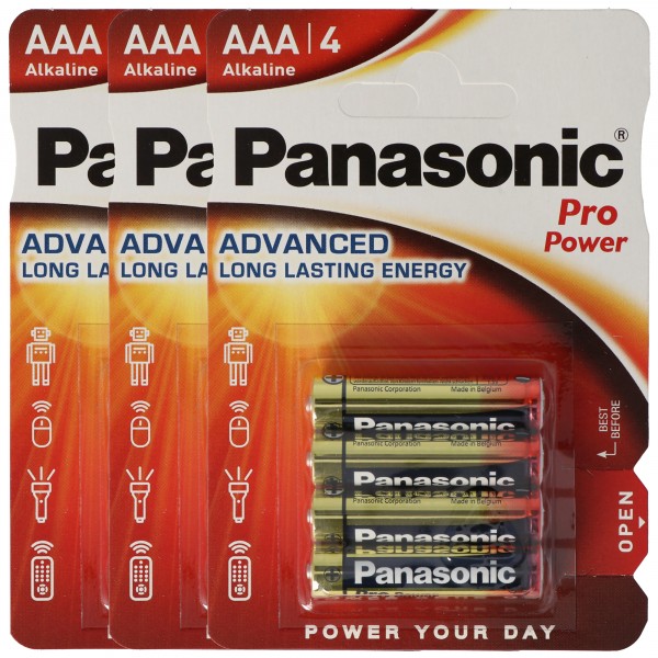 Panasonic PowerMax3 Pack d'économie de 12 micro / AAA / LR03
