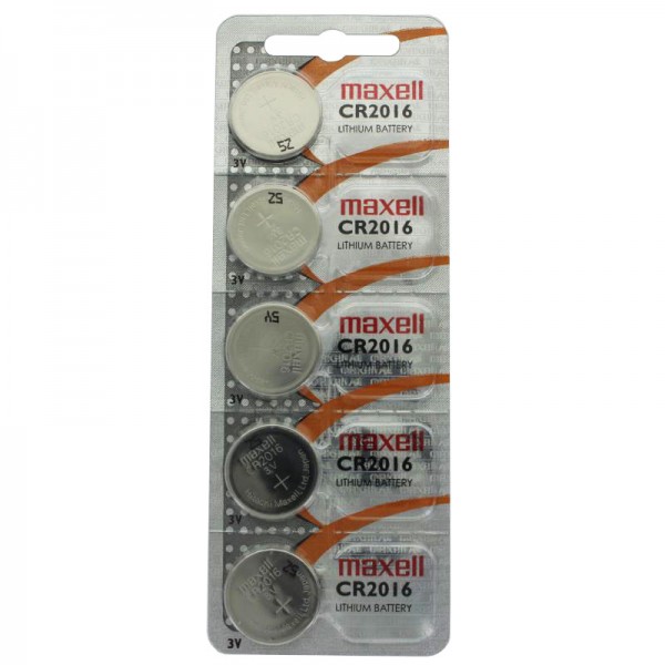 Pile bouton au lithium CR2016 IEC CR2016 dans un paquet de 5