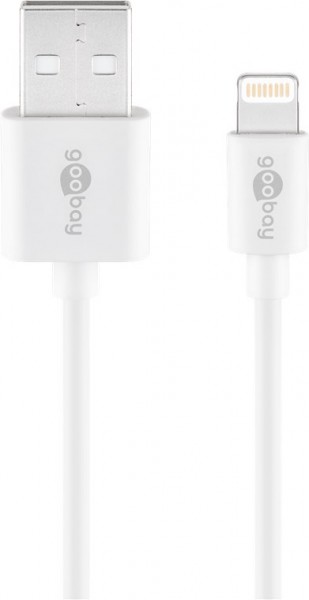 Câble de synchronisation et de charge USB pour Apple iPhone, iPad et pour les appareils avec connecteur Lightning, blanc