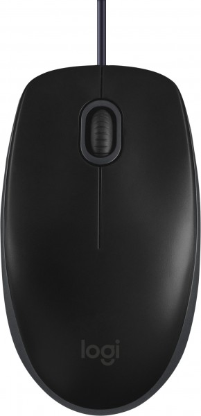 Logitech Mouse B110, Silencieux, USB, noir optique, 1000 dpi, 3 boutons, business