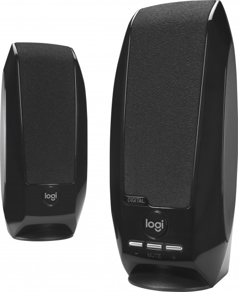 Logitech Speaker S150, Audio, Stéréo 2.0, 1.2W noir, Professionnel