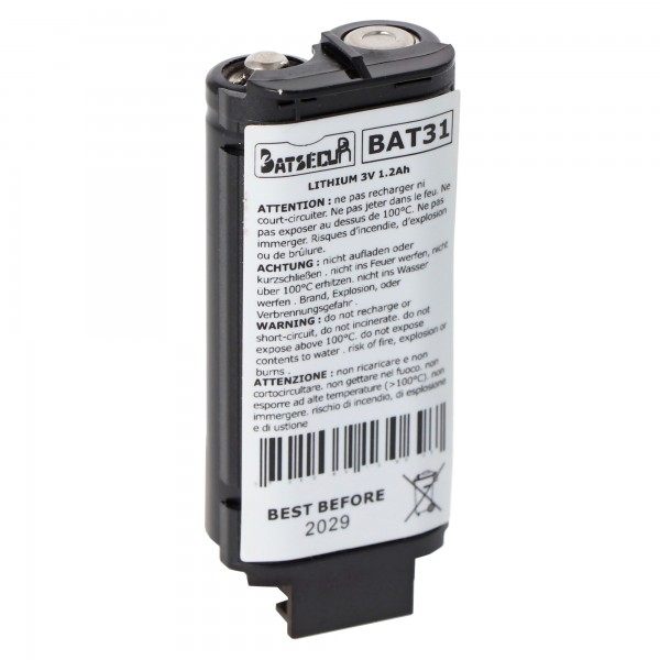Batterie de secours LiMnO2 3V 1200mAh remplace Daitem BATLi31