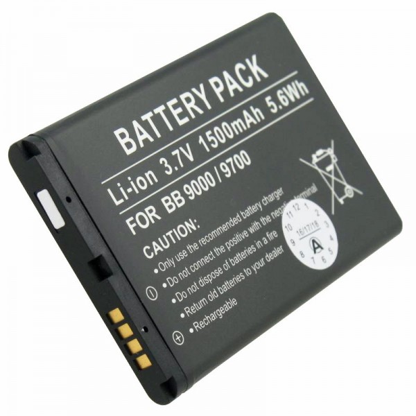 Batterie pour BlackBerry Bold 9000, M-S1, BAT-14392