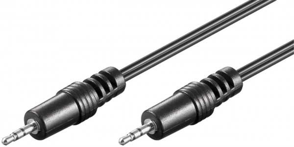 Câble de connexion audio Goobay AUX, stéréo 2,5 mm - fiche jack 2,5 mm (3 broches, stéréo) > fiche jack 2,5 mm (3 broches, stéréo)
