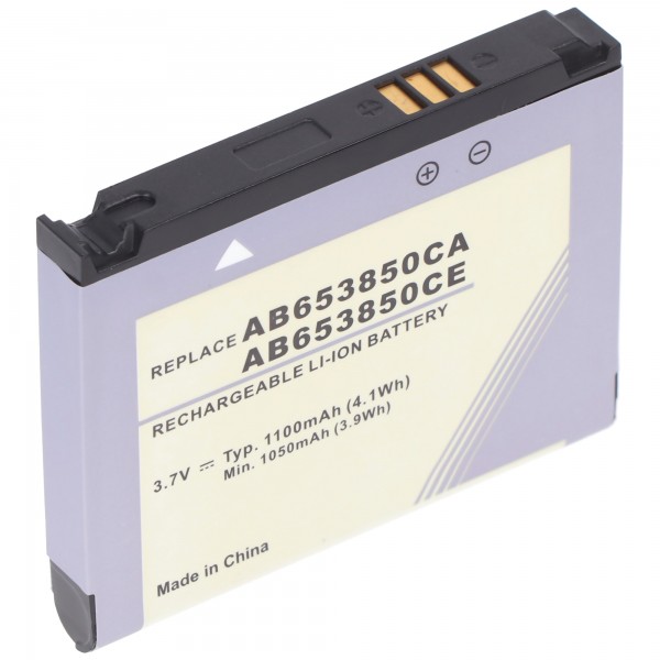 Batterie AccuCell adaptable sur Samsung SGH-i900, -i900 Omnia, AB6538