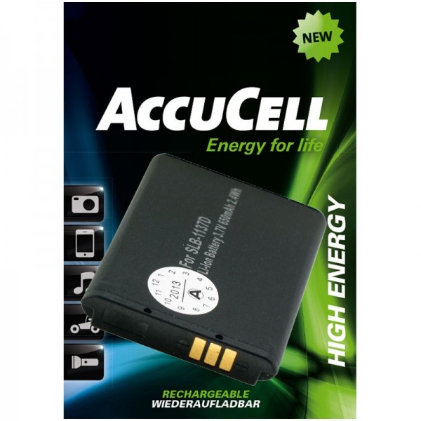 AccuCell batterie adaptéee pour Samsung L74 Wide, 800mAh