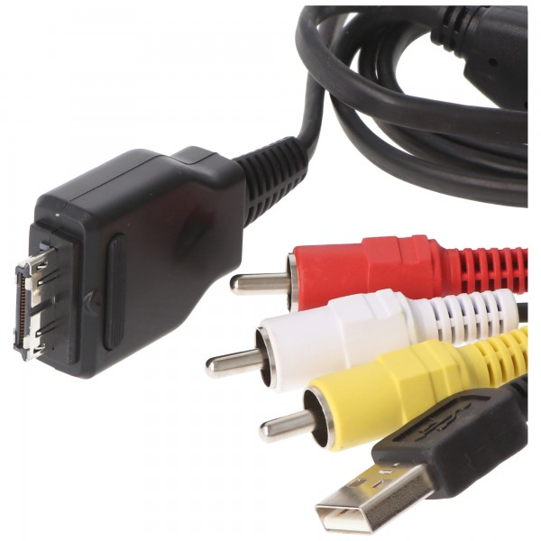 Câble de connexion USB / AV adapté à Sony CyberShot ou VMC-MD2