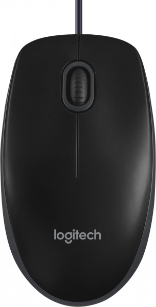 Logitech Mouse B100, USB, optique noire, 800 dpi, 3 boutons, business