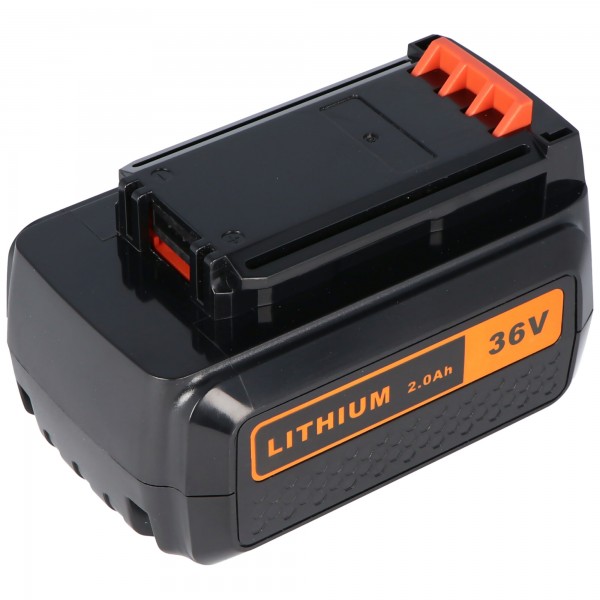 Batterie pour Black & Decker BL2036, BL2036L, CLM3820L1 / L2, GLC3630L, GLC3630L / L20, GTC3655L, GTC3655L / L20, GWC3600L, GWC3600L / L20 36 Volt 2000mAh