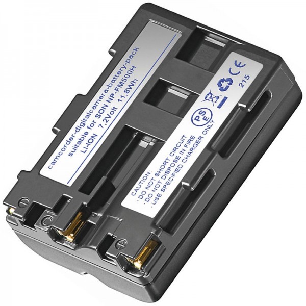 AccuCell batterie adaptée pour Sony NP-FM500H série Li-ion M