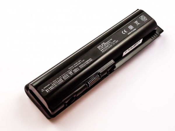 Batterie adaptéee pour HP Pavilion dv4, dv5, dv6 series, Li-ion, 10.8V, 6600mAh, 71.3Wh, noir