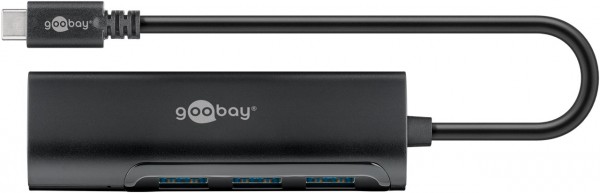 Hub Goobay USB-C™ pour la connexion simultanée de quatre prises USB 3.0 A - Fiche USB-C™ 4 x prise USB A