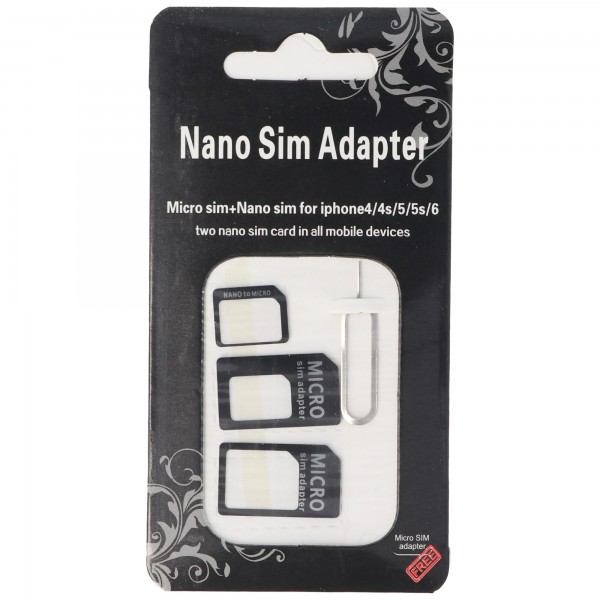 Adaptateur SIM du format Nano SIM au format de carte SIM