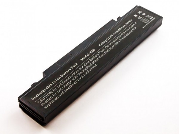 Batterie adaptée à la série Samsung X60, Li-ion, 11.1V, 5200mAh, 58.0Wh, noir