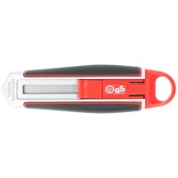 Safety-Cutter Long Blade, couteau de coupe à lame extra-longue, avec lame de sécurité en acier au carbone SK5, pour gauchers et droitiers