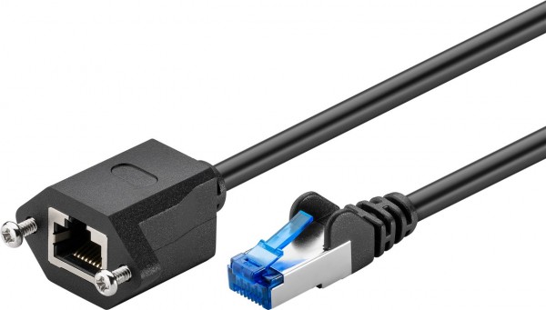 Câble d'extension Goobay CAT 6A, S/FTP (PiMF), noir