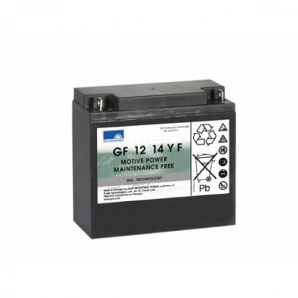 Batterie au plomb Exide Dryfit GF12014YF avec connexion à vis M5 12V, 14000mAh