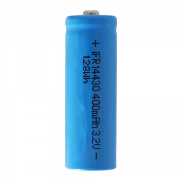 IFR 14430 - Batterie LiFePo4 400mAh 3.2V (bouton en haut) non protégée