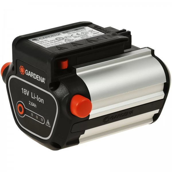 Batterie système Gardena BLi-18 pour par exemple coupe-bordures, taille-haies 18V 2,6Ah (9839-20) affichage LED