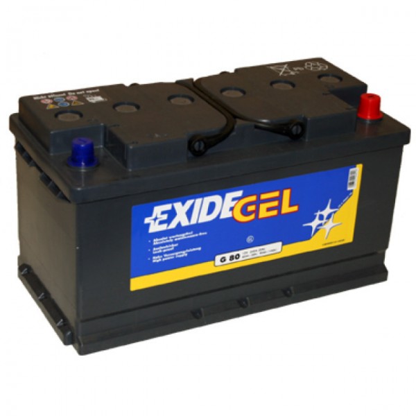 Exide Equipment Gel ES 900 (G80) Batterie au plomb avec A-Pol 12V, 80000mAh