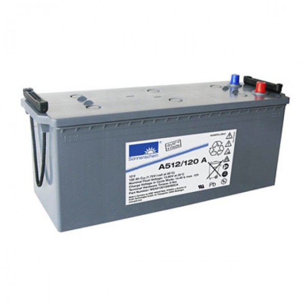Batterie au plomb Exide Sonnenschein Dryfit A512 / 120A avec A-Pol 12V, 120000mAh