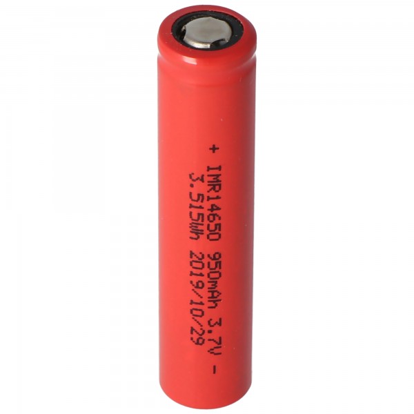 IMR 14650 - Batterie Li-Ion 9V mAh 3,6 V - 3,7 V, drain élevé 15 A