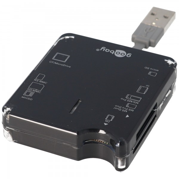 Lecteur de carte USB Tout-en-un pour SD, SDHC, MiniSD, MMC, CF, XD