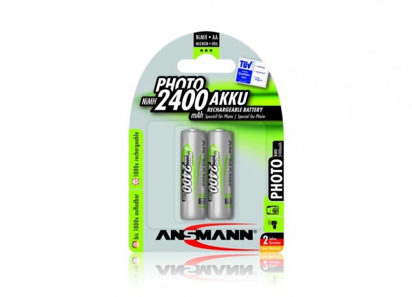 Batterie Ansmann NiMH Mignon 2400mAh Photo blister de 2