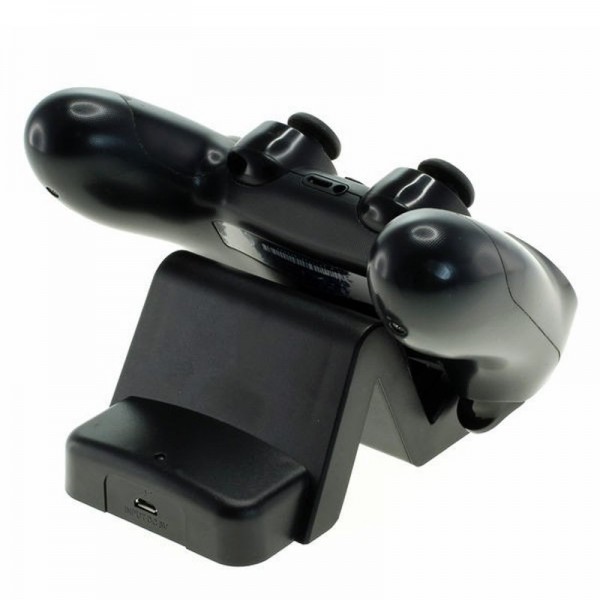 Chargeur adapté au contrôleur Sony PS4, station d'accueil noir