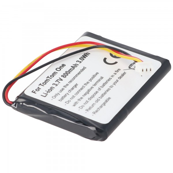Batterie AccuCell pour TomTom One, Europe, Régional, Pilote