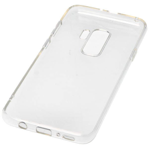 Coque adaptée pour Samsung Galaxy S9 Plus - coque de protection transparente, coussin d'air anti-jaune, protection antichute, coque en silicone pour téléphone portable, coque en TPU robuste