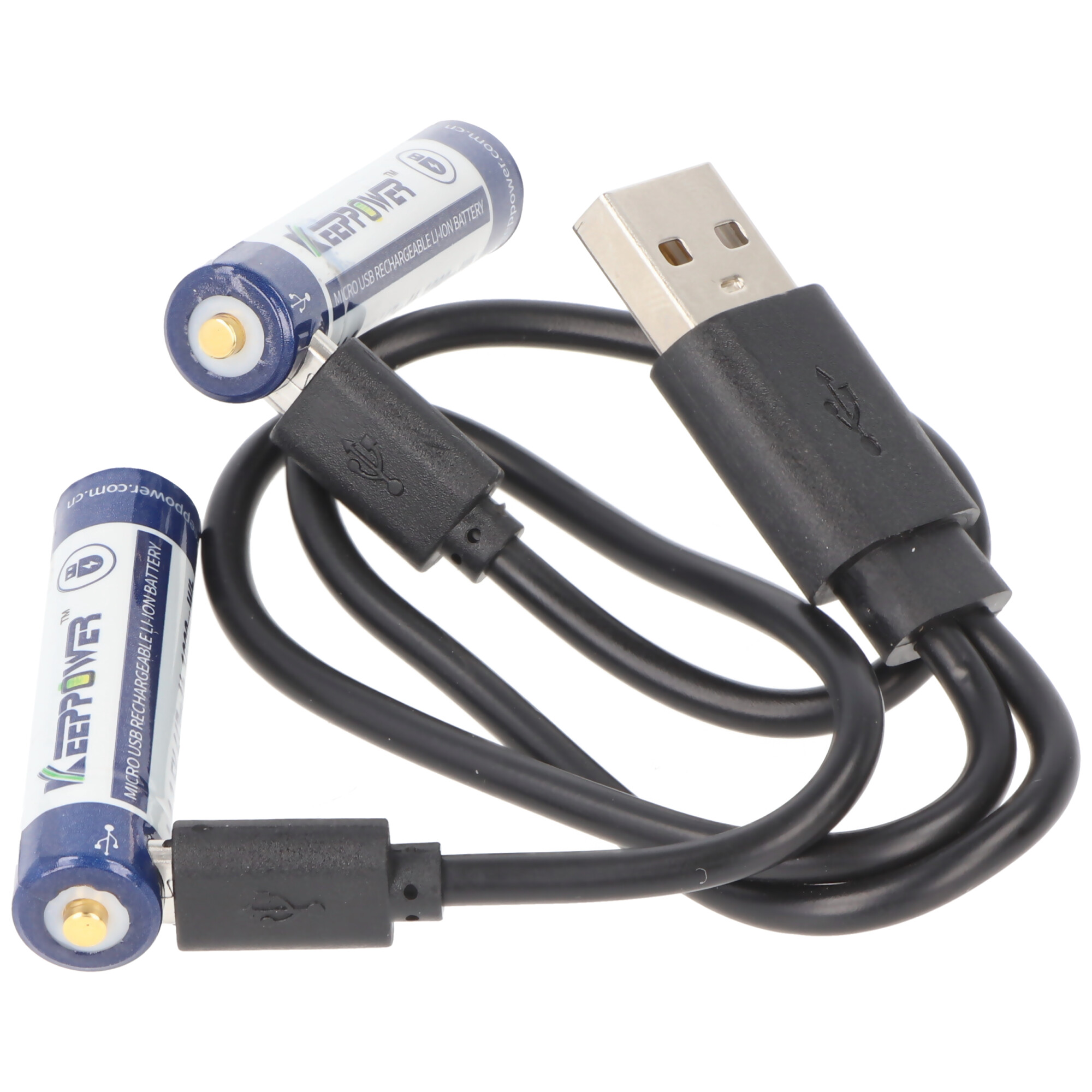 ANSMANN Pile rechargeable Li-Ion 16340 avec fiche micro-USB