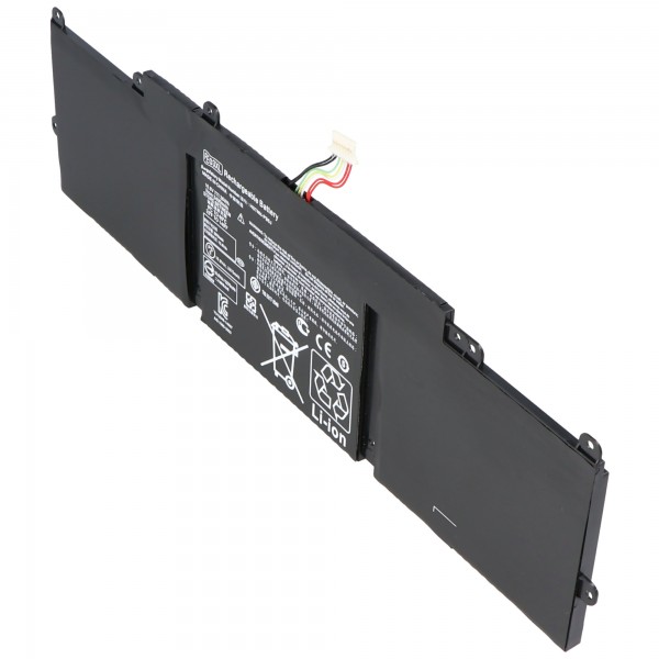 Batterie compatible avec HP Chromebook 11 G3, Li-Polymer, 11.4V, 3200mAh, 37Wh, intégrée, sans outil