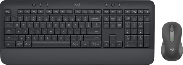 Ensemble clavier/souris Logitech MK650, Sans fil, Bolt, Bluetooth, Graphite Signature, DE, Optique, 400-4000 dpi, Professionnel