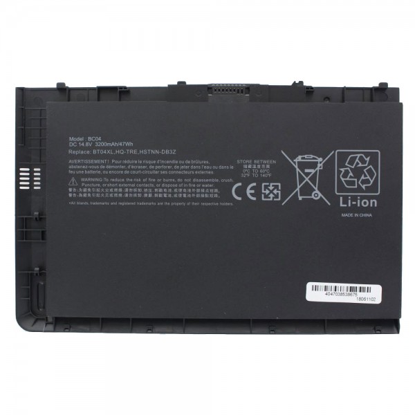 Batterie compatible avec la batterie HP EliteBook Folio 9470, EliteBook Folio 9470m