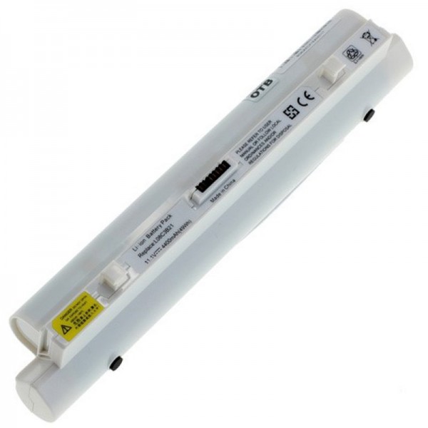 Batterie pour Lenovo IdeaPad S9 et IdeaPad S10 4400mAh blanc