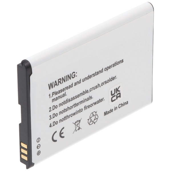 Batterie Li-Ion - 1600mAh (3.7V) pour téléphone portable, smartphone, téléphone remplace Li3717T42P3h654458
