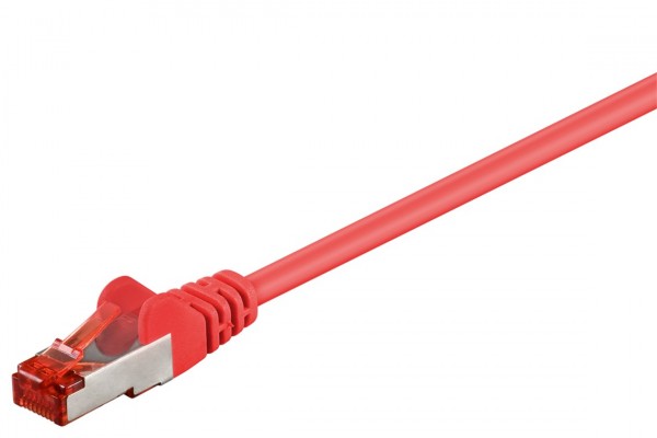 Câble patch Goobay CAT 6, S/FTP (PiMF), rouge
