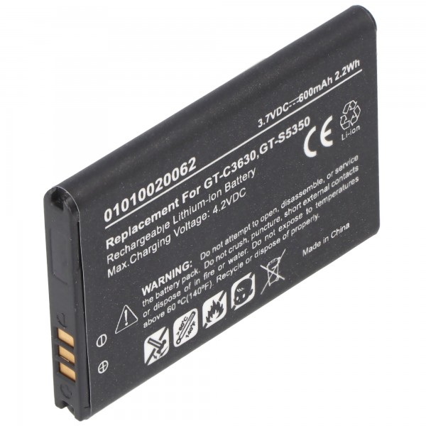 Batterie pour Samsung Galaxy GT-C3230, GT-C3630, GT-C3630C, GT-C3752, GT-S5350, EB483450VU