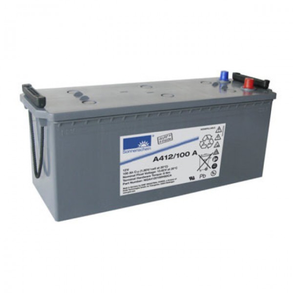 Batterie au plomb Exide Sonnenschein Dryfit A412 / 100A avec A-Pol 12V, 100000mAh