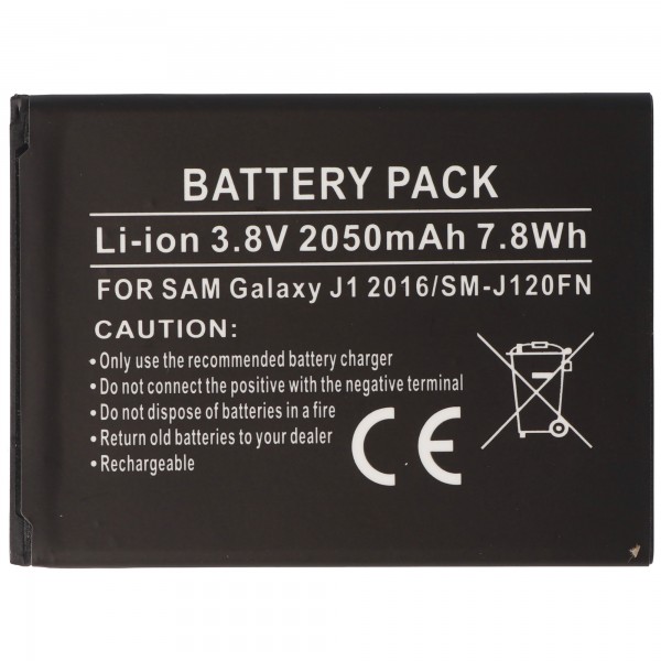 Batterie appropriée pour Samsung Galaxy J1 2016, SM-J120FN batterie EB-BJ20CBE
