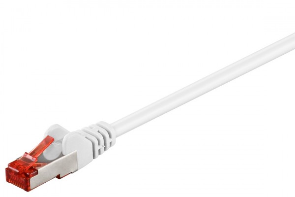 Câble patch Goobay CAT 6, S/FTP (PiMF), blanc