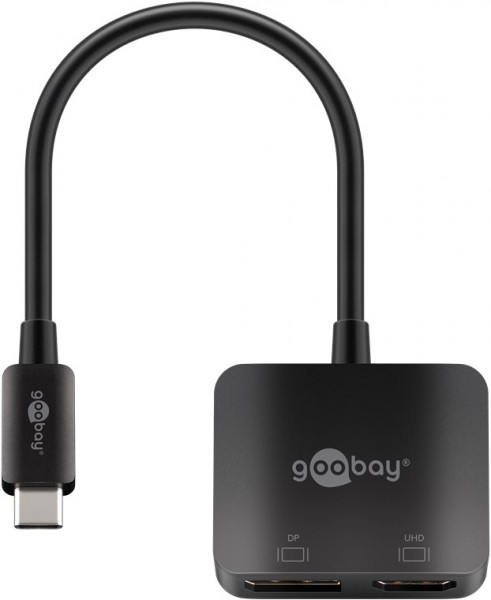 Adaptateur Goobay USB-C™ vers DisplayPort et HDMI™ - Fiche USB-C™ > Prise HDMI™ (type A)