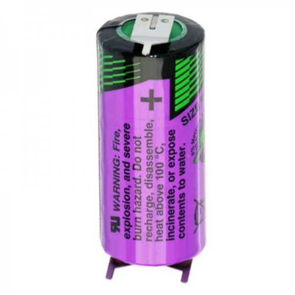 SL-761 / PT Batterie au lithium 3.6V Tadiran Cellule SL 761 / PT 2 / 3AA avec contacts d'impression 1/2 pin + / -