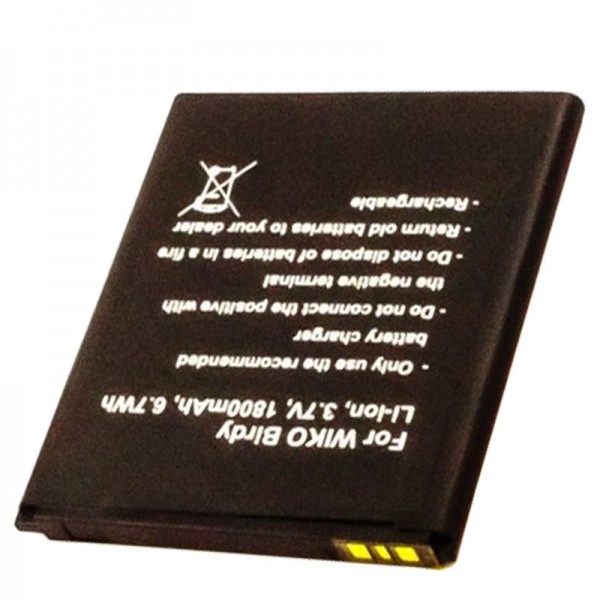 AccuCell batterie adaptée pour la batterie de téléphone portable Wiko Birdy batterie S104-M25000-000