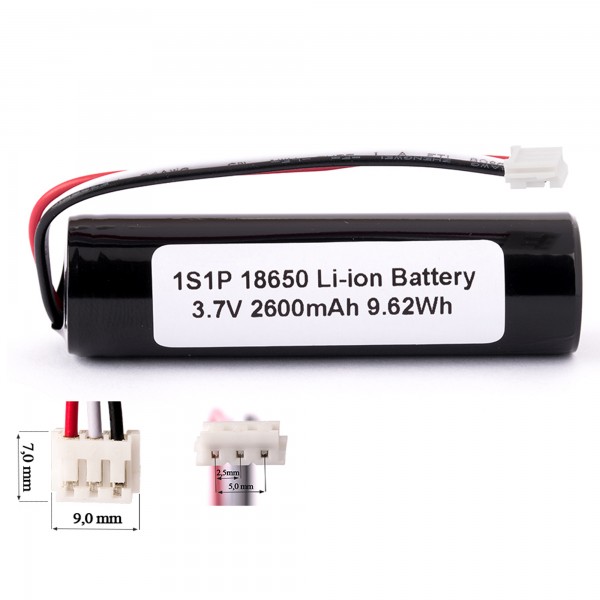 Batterie Li-ion Keeppower 1S1P 18650 2600mAh avec protection BMS 18650 26J câble et connecteur