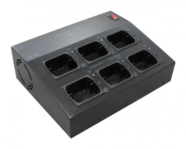 Chargeur profilé pour batteries de contrôle de grue pour jusqu'à 6 batteries en même temps, adapté pour Hetronic 68300525