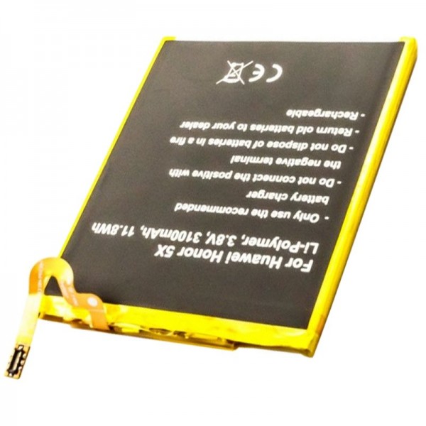 Batterie pour Huawei Honor 5X, HB396481EBC 3.8 Volt 3100mAh
